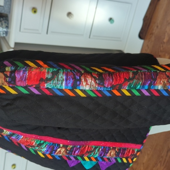 Marie Studer Vtg 90s Art To Wear Artsy Colorful Quilted Dopamine Jacket Sz L - Picture 5 of 13